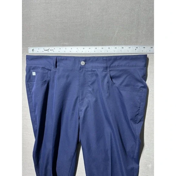 EUC Peter Millar Pants Straight Fit Mens 38x31 Blue Crown Sport Golf Casual - Picture 7 of 8